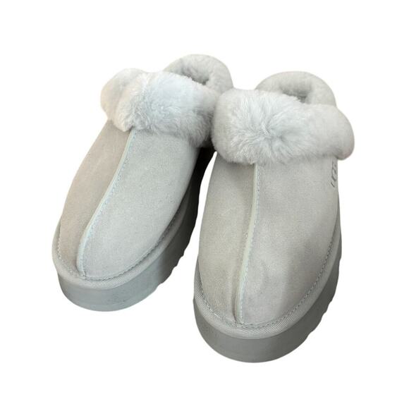 Women’s Size 9 UGG UGG DISQUETTE GOOSE Suede Shearling Fur Lined New - Picture 6 of 6